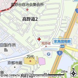 大阪府枚方市高野道周辺の地図