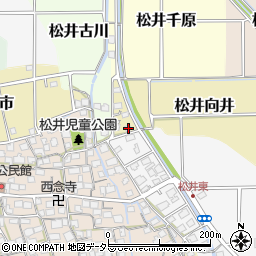 京都府京田辺市松井向井34周辺の地図