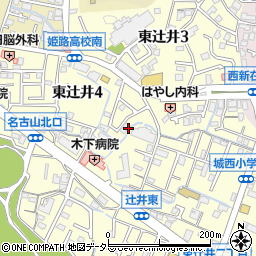 兵庫県姫路市東辻井周辺の地図