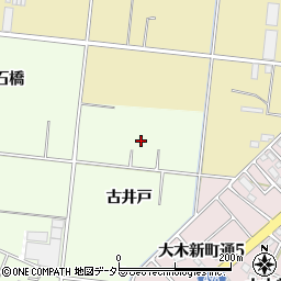 愛知県豊川市篠田町（並松）周辺の地図
