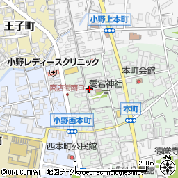 兵庫県小野市本町287-4周辺の地図