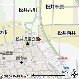 京都府京田辺市松井向井35周辺の地図