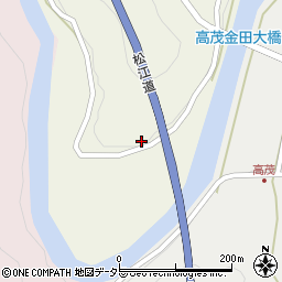 広島県庄原市口和町金田770周辺の地図