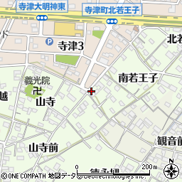 愛知県西尾市寺津町南若王子104周辺の地図