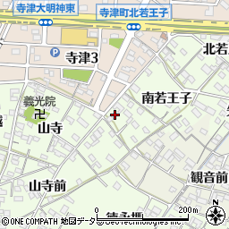愛知県西尾市寺津町南若王子104-2周辺の地図