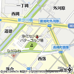 愛知県西尾市長縄町井ノ元周辺の地図