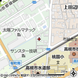 大阪府高槻市明田町5-26周辺の地図