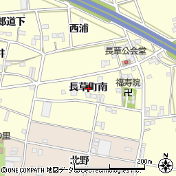 愛知県豊川市長草町（南）周辺の地図