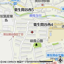 箕面粟生第２住宅１２号棟周辺の地図
