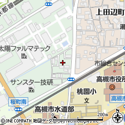 大阪府高槻市明田町5周辺の地図