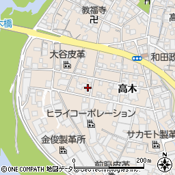 兵庫県姫路市花田町高木23周辺の地図