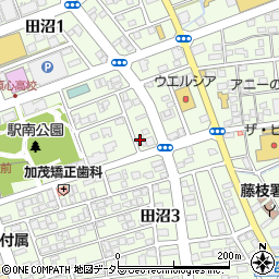 成岡ガラス田沼店周辺の地図
