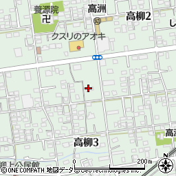 池田高柳塾周辺の地図