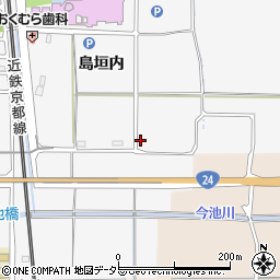 京都府城陽市寺田島垣内40-2周辺の地図