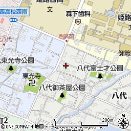 兵庫県姫路市八代791-8周辺の地図