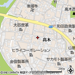 兵庫県姫路市花田町高木16周辺の地図