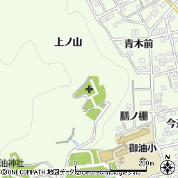 愛知県豊川市御油町上ノ山周辺の地図