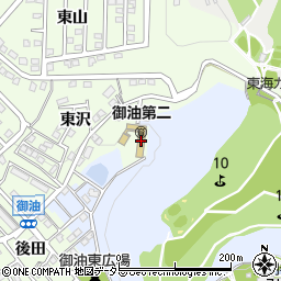 豊川市役所　御油第二保育園周辺の地図
