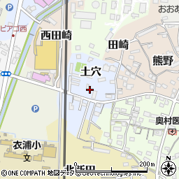 愛知県知多郡武豊町土穴周辺の地図