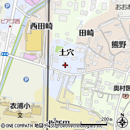 愛知県武豊町（知多郡）土穴周辺の地図