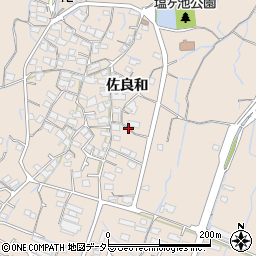 兵庫県姫路市飾東町佐良和周辺の地図