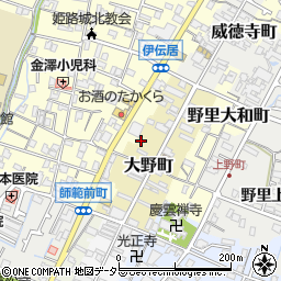 兵庫県姫路市大野町58周辺の地図