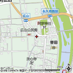 兵庫県たつの市誉田町広山487周辺の地図