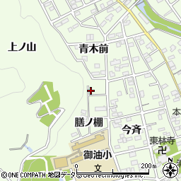 愛知県豊川市御油町膳ノ棚8周辺の地図