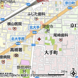 大阪府高槻市大手町1周辺の地図