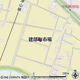 岡山県岡山市北区建部町市場周辺の地図