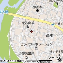 兵庫県姫路市花田町高木24周辺の地図