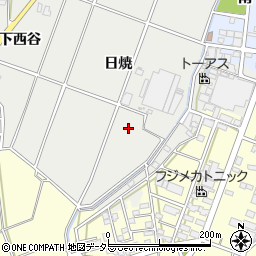 愛知県豊川市千両町日焼周辺の地図