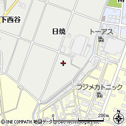 愛知県豊川市千両町（日焼）周辺の地図
