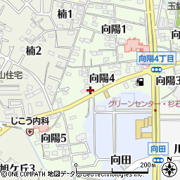 愛知県知多郡武豊町向陽4丁目15周辺の地図