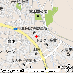 兵庫県姫路市花田町高木220周辺の地図