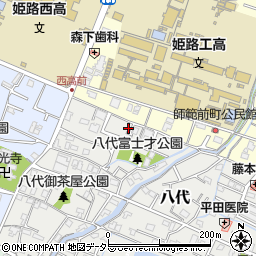 兵庫県姫路市八代779-10周辺の地図