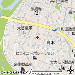 兵庫県姫路市花田町高木12周辺の地図