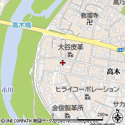 兵庫県姫路市花田町高木308周辺の地図
