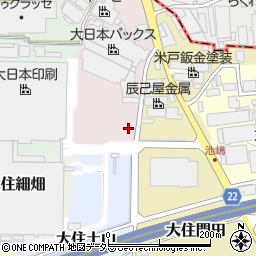 京都府京田辺市大住西北向29周辺の地図
