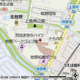 大阪府枚方市牧野北町5-4周辺の地図