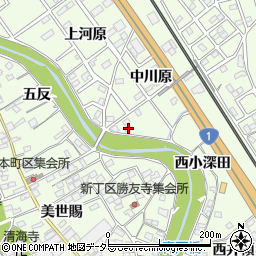 愛知県豊川市御油町中川原14周辺の地図