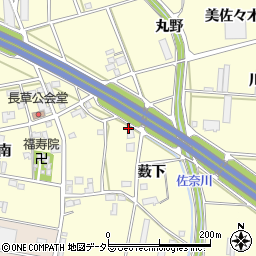 愛知県豊川市長草町薮下5周辺の地図