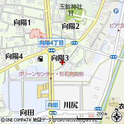 愛知県知多郡武豊町向陽3丁目29周辺の地図