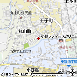 兵庫県小野市丸山町1-2周辺の地図