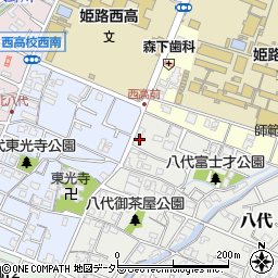 兵庫県姫路市八代791-4周辺の地図