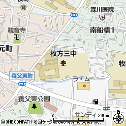 大阪府枚方市養父東町1周辺の地図