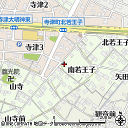 愛知県西尾市寺津町南若王子63周辺の地図