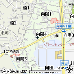 愛知県知多郡武豊町向陽4丁目14周辺の地図