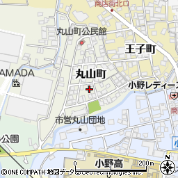 兵庫県小野市丸山町25周辺の地図