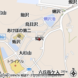 愛知県幸田町（額田郡）深溝（蛤沢）周辺の地図